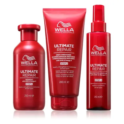 Wella Professionals Ultimate Repair Set takarékos kiszerelés a károsult hajra