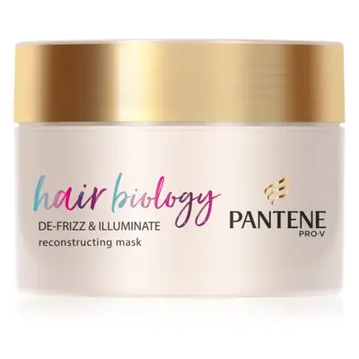 Pantene Hair Biology De-Frizz & Illuminate haj maszk száraz és festett hajra 160 ml