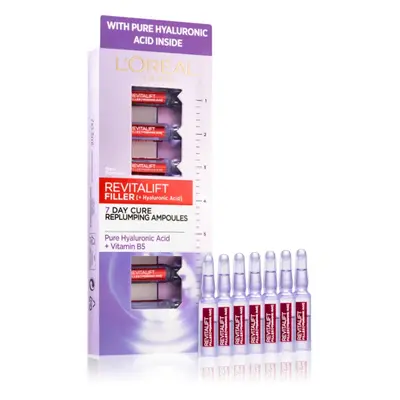 L’Oréal Paris Revitalift Filler töltő hialuronsav szérum ampullákban 7x1,3 ml