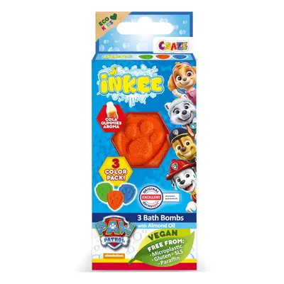 Nickelodeon Paw Patrol Bath Bomb fürdőgolyó gyermekeknek 3x15 g