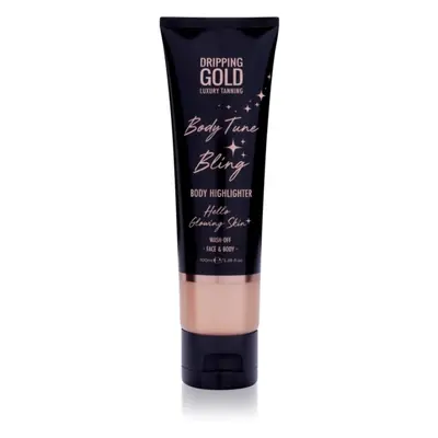 Dripping Gold Luxury Tanning Body Tune Bling krémes élénkítő készítmény testre és arcra 100 ml