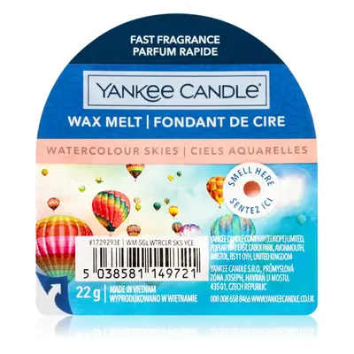 Yankee Candle Watercolour Skies illatos viasz aromalámpába 22 g