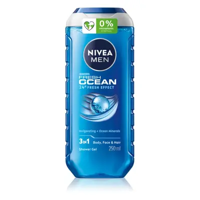 NIVEA MEN Fresh Ocean energizáló tusfürdő gél uraknak 250 ml