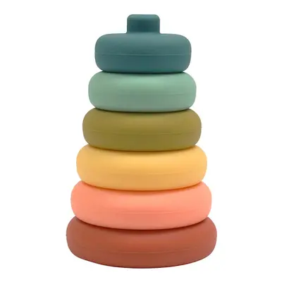 O.B Designs Silicone Stacker Tower toronyépítő játék 8m+ 1 db