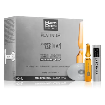 MartiDerm Platinum Photo Age HA+ öregedés elleni arcszérum ampullákban C-vitaminnal 10x2 ml