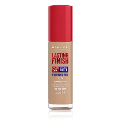 Rimmel Lasting Finish 35H Hydration Boost hidratáló alapozó SPF 20 árnyalat 103 True Ivory 30 ml