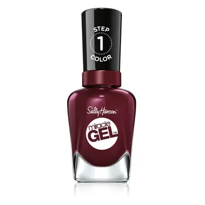 Sally Hansen Miracle Gel™ géles körömlakk UV/LED lámpa használata nélkül árnyalat 480 Wine Stock