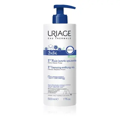 Uriage Bébé 1st Cleansing Soothing Oil nyugtató és tisztító olaj száraz és atópiás bőrre 500 ml