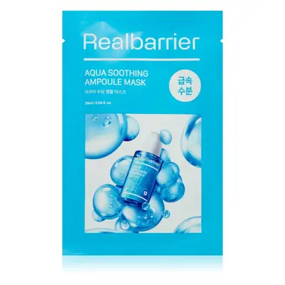 Real Barrier Aqua Soothing Ampoule Mask nyugtató hatású gézmaszk 28 ml