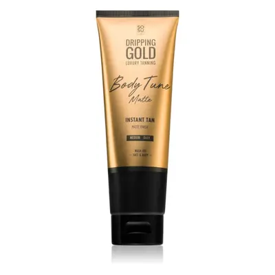 Dripping Gold Luxury Tanning Body Tune önbarnító krém testre és arcra azonnali hatással Medium-D