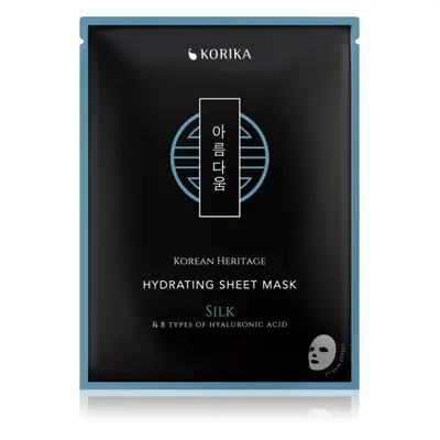 KORIKA Korean Heritage Silk & 8 Types of Hyaluronic Acid Hydrating Sheet Mask hidratáló gézmaszk