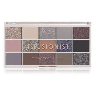 MUA Makeup Academy Professional 15 Shade Palette szemhéjfesték paletta árnyalat Illusionist 12 g