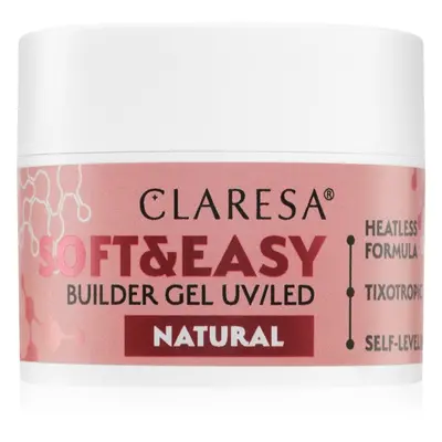 Claresa Soft&Easy Builder Gel alaplakk körmökre árnyalat Natural 12 g