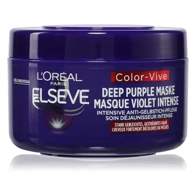 L’Oréal Paris Elseve Color-Vive Purple ápoló maszk semlegesíti a sárgás tónusokat 250 ml