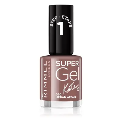 Rimmel Super Gel By Kate géles körömlakk UV/LED lámpa használata nélkül árnyalat 020 Urban Affai