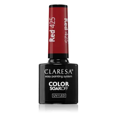 Claresa SoakOff UV/LED Color Rainbow Explosion géles körömlakk árnyalat Red 425 5 g