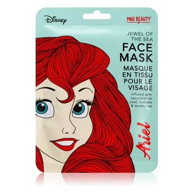 Mad Beauty Disney Princess Ariel hidratáló gézmaszk uborka kivonattal 25 ml