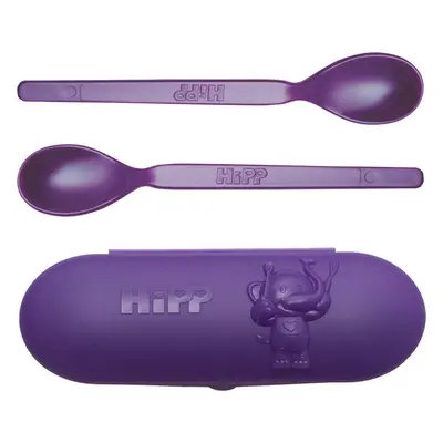 Hipp Spoons Set etetőkészlet utazásra Purple