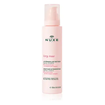 Nuxe Very Rose Creamy Make-up Remover Milk gyengéd sminklemosó tej minden bőrtípusra 200 ml