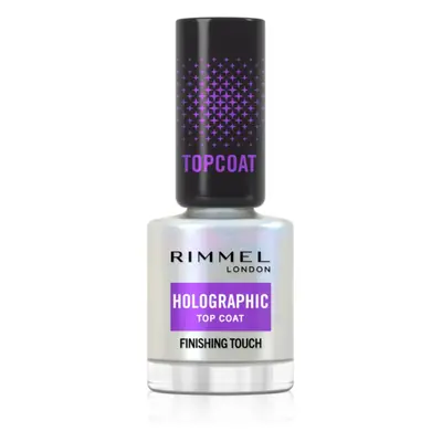 Rimmel Holographic fedő körömlakk csillámporral 12 ml