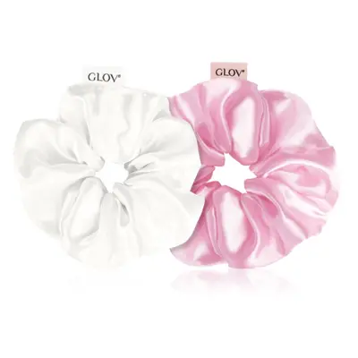 GLOV Satin Scrunchies M hajgumik Beige/Pink 2 db