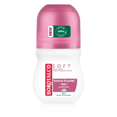 Borotalco Soft Talc & Pink Flower golyós dezodor roll - on alkoholmentes 50 ml