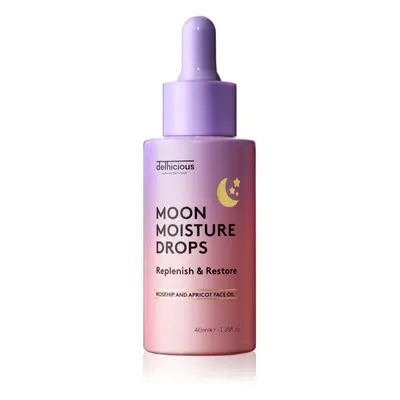 delhicious MOON MOISTURE DROPS tápláló olajos szérum az arcbőr regenerálására és megújítására 40