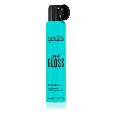 got2b got Gloss Shine Finish hővédő spray hajra a fénylő és selymes hajért 200 ml