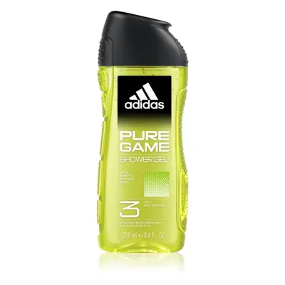 Adidas Pure Game tusfürdő gél arcra, testre és hajra 3 az 1-ben uraknak 250 ml