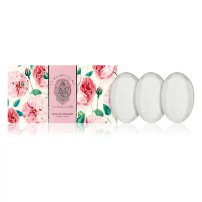 La Florentina Rose of May Hand Soap szilárdszappan-szett 3x150 g