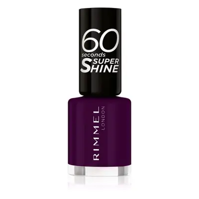 Rimmel 60 Seconds Super Shine körömlakk árnyalat 345 Black Cherries 8 ml