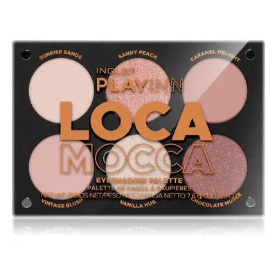 Inglot PlayInn Eyeshadow Palette szemhéjfesték paletta árnyalat LOCA MOCCA 7.6 g