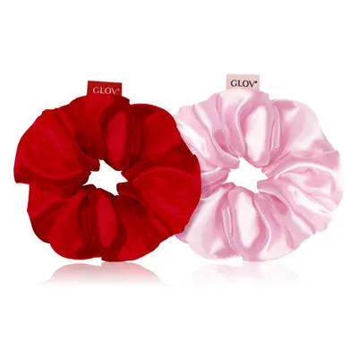 GLOV Satin Scrunchies L hajgumik Red/Pink 2 db