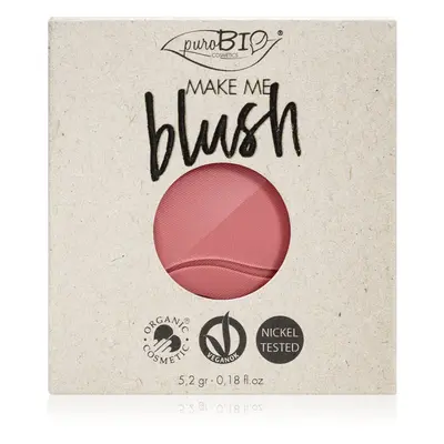 puroBIO Cosmetics Long-lasting Blush Refill hosszantartó arcpír töltelék 5,2 g