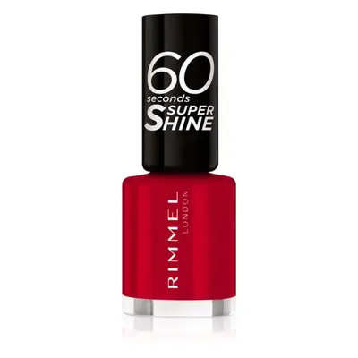 Rimmel 60 Seconds Super Shine körömlakk árnyalat 313 Feisty Red 8 ml