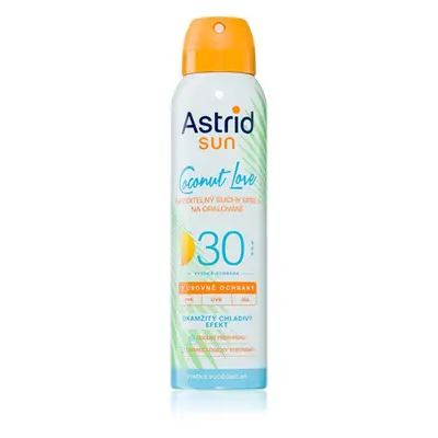 Astrid Sun Coconut Love láthatatlan napozó spray SPF 30 magas UV védelemmel 150 ml