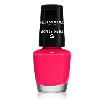 Dermacol Neon neon körömlakk árnyalat 42 Barbie Doll 5 ml