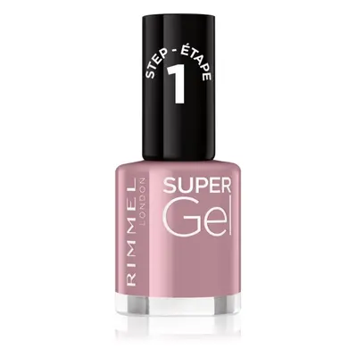 Rimmel Super Gel géles körömlakk UV/LED lámpa használata nélkül árnyalat 023 Grape Sorbet 12 ml