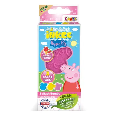 Peppa Pig Bath Bomb fürdőgolyó gyermekeknek 3x15 g