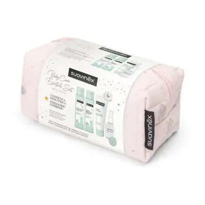 Suavinex Baby Care Essentials Set Pink utazási készlet gyermekeknek