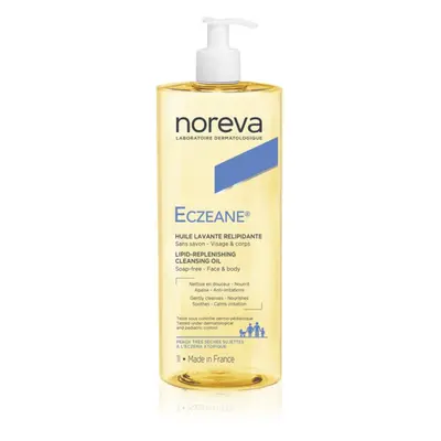 Noreva Eczeane Lipid-Replenishing Cleansing Oil olajos tisztító gél arcra és testre 1000 ml