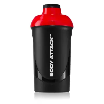 Body Attack Shaker sportshaker BPA-mentes szín Black-Red 600 ml