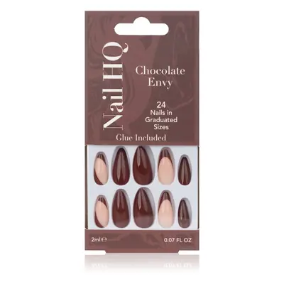 Nail HQ Almond műköröm Chocolate Envy 24 db