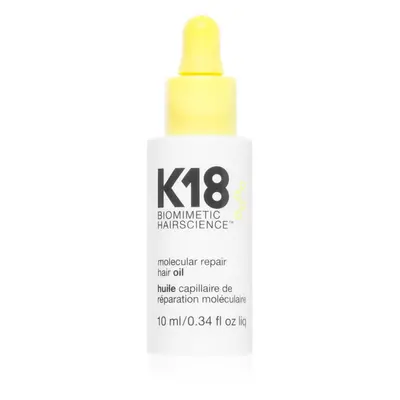 K18 Molecular Repair Hair Oil tápláló száraz olaj a sérült, töredezett hajra 10 ml