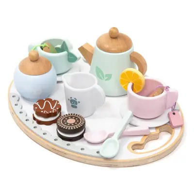 UMU Toys Afternoon Tea Set interaktív játék fából készült 3y+