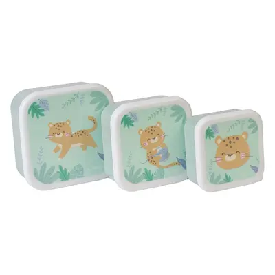 Saro Baby Snack Boxes uzsonnás doboz Hunter Mint 3 db