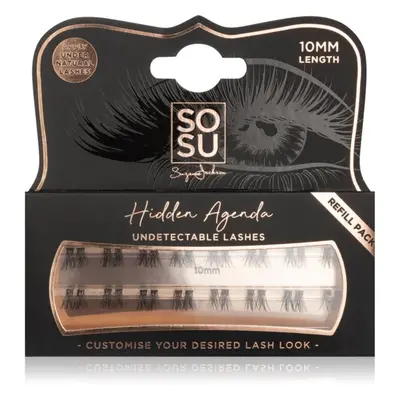 SOSU Cosmetics Hidden Agenda Undetectable Lashes Csomómentes elválasztott szempillák 10 mm