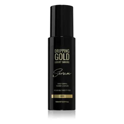 Dripping Gold Luxury Tanning Serum önbarnító készítmény testre és arcra árnyalat Dark 150 ml