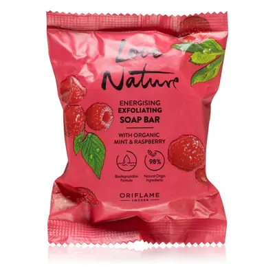 Oriflame Love Nature Organic Mint & Raspberry tisztító kemény szappan 75 g