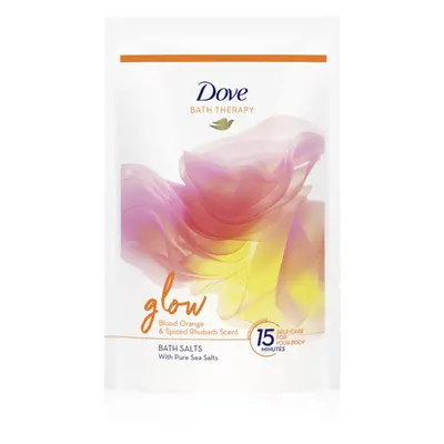 Dove Bath Therapy Glow fürdősó Blood Orange & Spiced Rhubarb 400 g